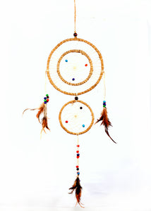 Roll over image to zoom in Bermoni Handmade Dream Catcher Net With Feathers Wall Hanging Decorations (DT-DRM-1105NRL)