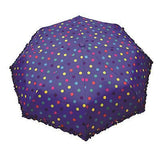 Umbrella with Automatic open/close. With polka dots & frills. PPL Bermoni