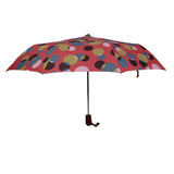 Womens/Ladies colorful Bubble Pattern Strong & Durable Automatic Open folding umbrella-(3617A-Red)