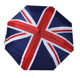 Folding umbrella with printed Union Jack. Light & easy to carry -(UK01)