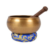 Singing Bowl With Special Etching & Ethnic Case.