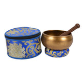 Singing Bowl With Special Etching & Ethnic Case.