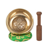 Tibetan Plain Singing Bowl With Bajra Crafted