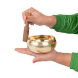 Tibetan Plain Singing Bowl With Bajra Crafted