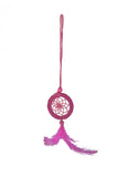 Small & Round Pink Single Hoop Dream Catcher.