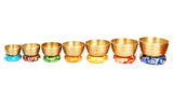 Bermoni Tibetan Set of 7 Meditation Singing Bowl for Healing Prayer,Yoga with Mallet & Cushion (SING-1122SET7)