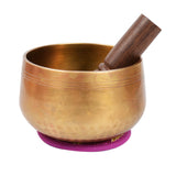 Tibetan Hand Hammered Meditation Singing Bowl For Meditation Yoga With Mallet & Cushion