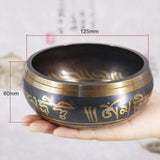 Buddhism Tibetan Singing Bowl Hand Hammered Yoga Copper Chakra Meditation Bowl With Relax Soothing Sound Home Decoration