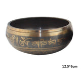 Himalayan Hand Hammered Chakra Meditation Bowl Decorative-wall-dishes Yoga Tibetan Buddhist Brass Singing Bowl