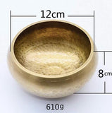 Tibetan Meditation Handmade Singing Bowl Tibetan Buddhist Brass Singing Bowl Sounds Bell For Yoga Healing Spiritual Gifts GU26