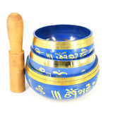 Handmade Nepalese Tibetan Buddhism Singing Bowl Set with Mallet for Meditation Chakra Healing Prayer Yoga Decoration Crafts