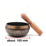 Nepal Bowl Singing Bowl Manual Tapping Metal Craft Buddha Bowl Religious Earthenware Basin  Tibetan Meditation Singing Bowl