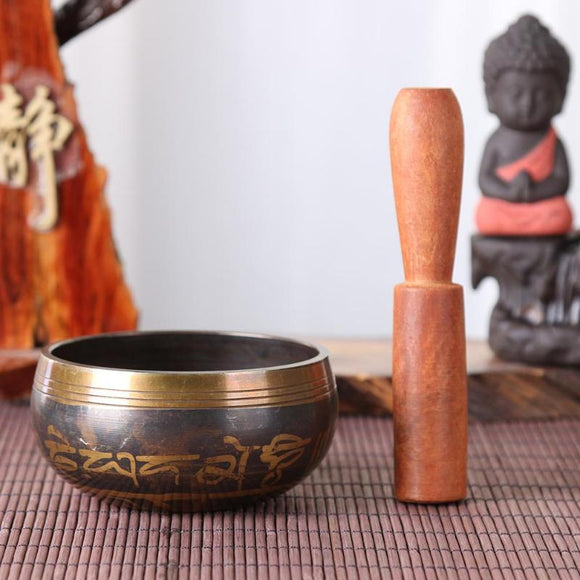 New Himalayan Hand Hammered Chakra Meditation Bowl Decorative wall dishes Yoga Tibetan Buddhist Brass Singing Bowl 2019 New